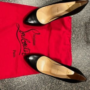 Christian Louboutin Heels- Apostrophe pointed red leather sole